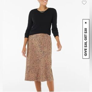J. Crew Leopard MIDI Skirt
